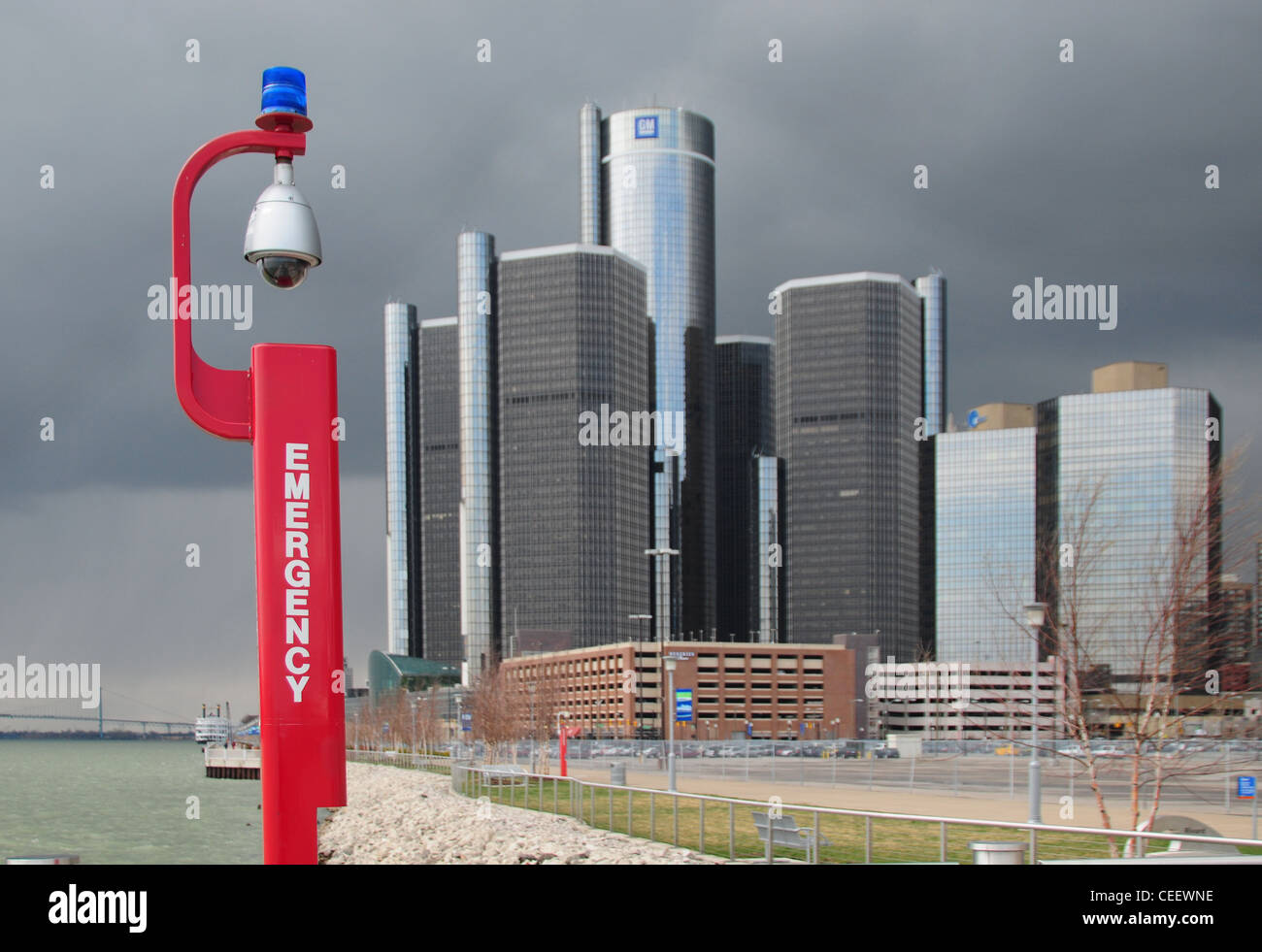 Sitz GM, Detroit, Michigan, USA Stockfoto