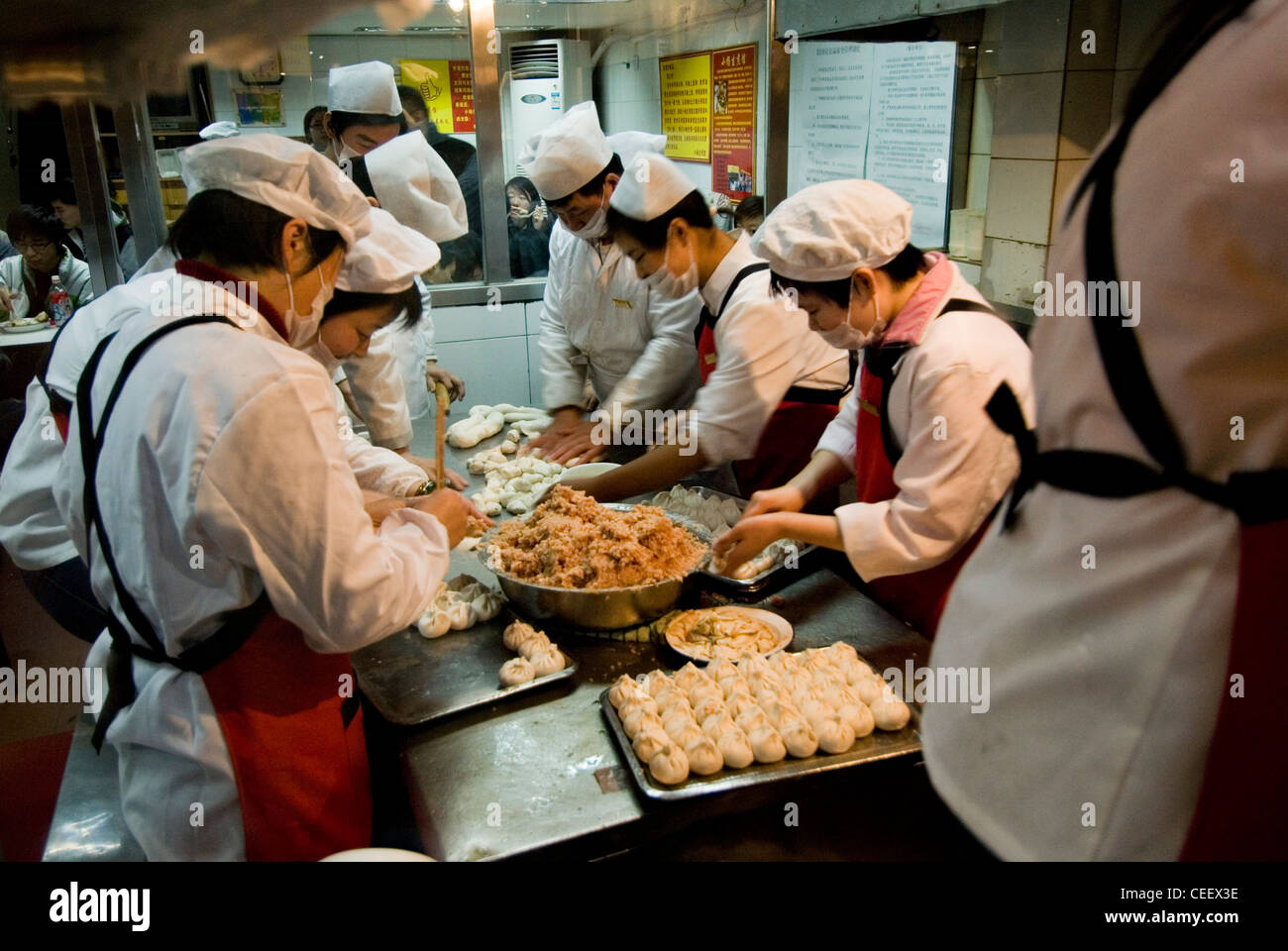 Dim-Sum-Restaurant Shanghai Stockfoto