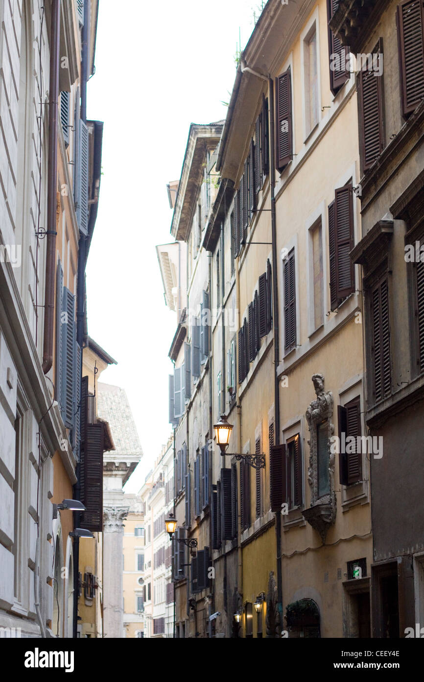 Blick auf die Straßen von Rom Italien Stockfoto