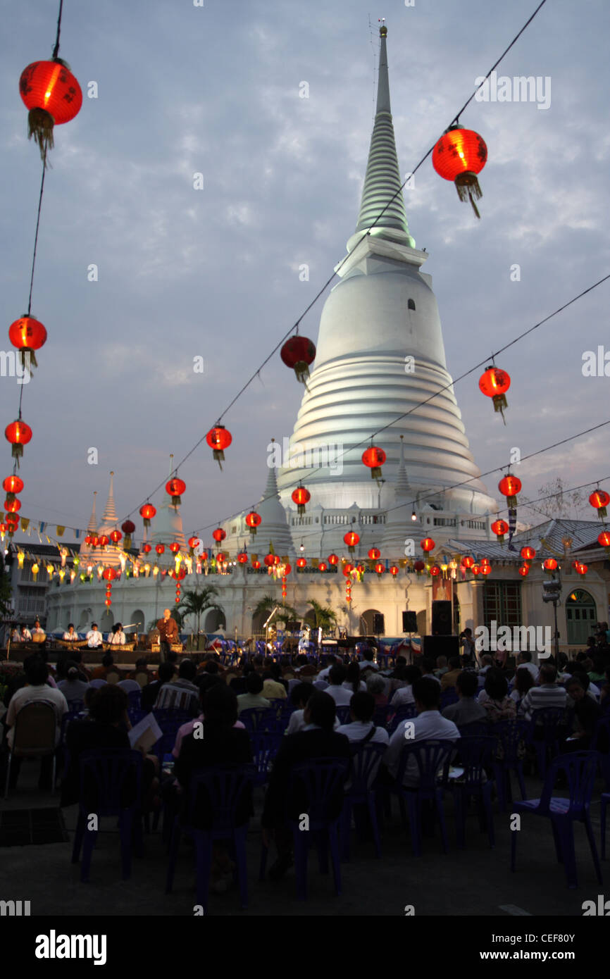 Wat Prayurawongsawas Tempel in Bangkok Stockfoto