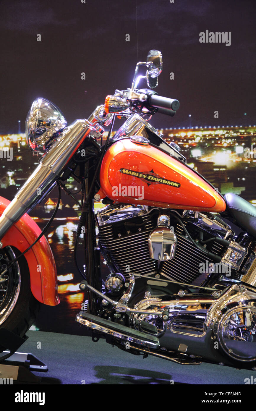 Harley-Davidson Fat Boy SOFTAil Familie Stockfoto