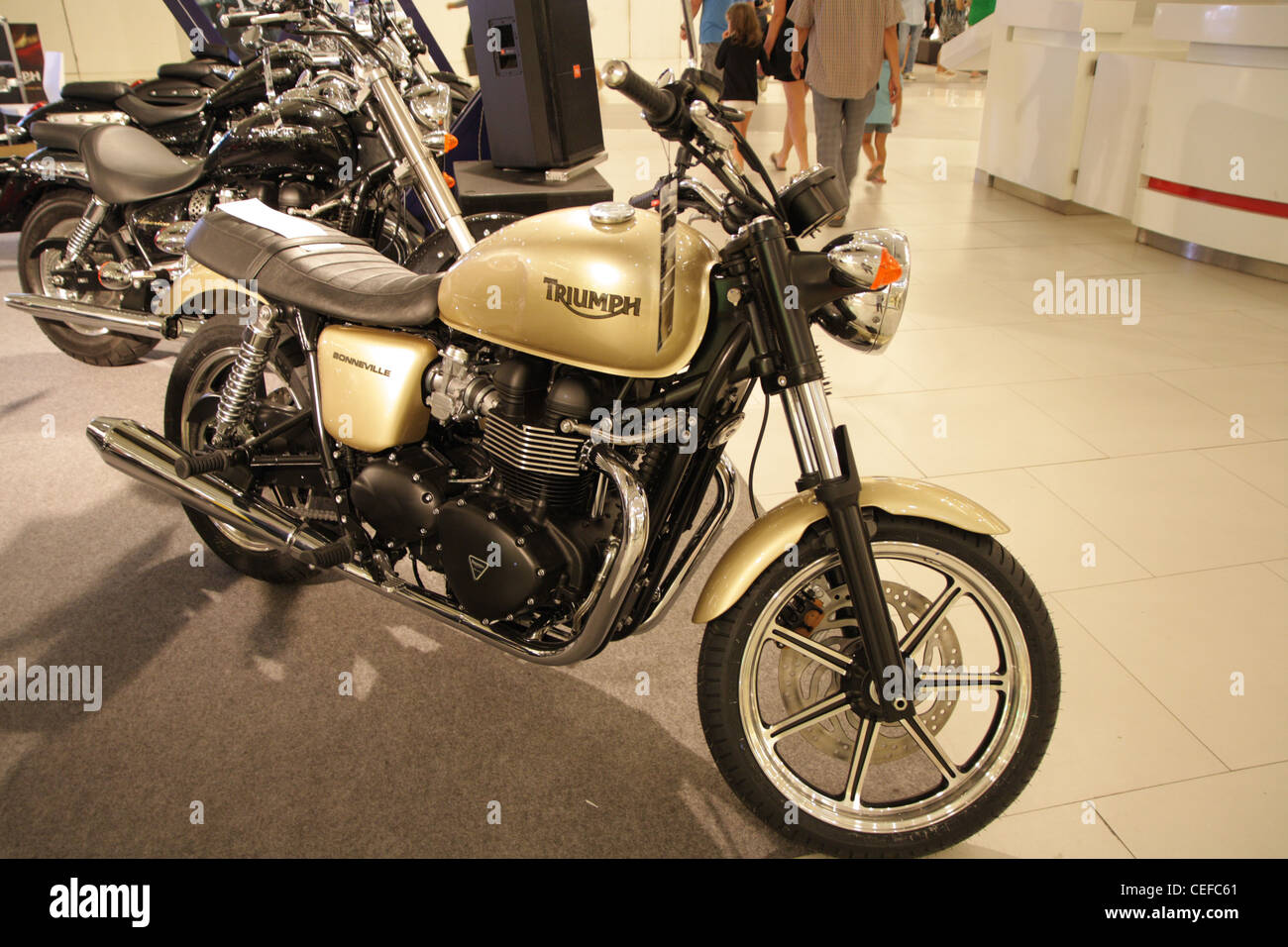 Triumph Bonneville 865 ccm. Stockfoto