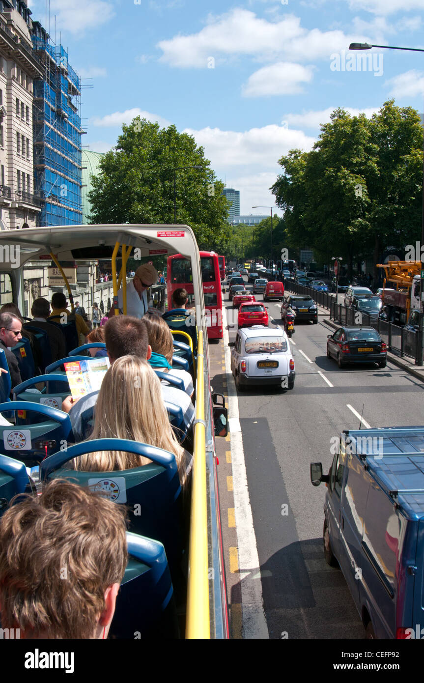 Straßenverkehr Marylebone, London. Stockfoto