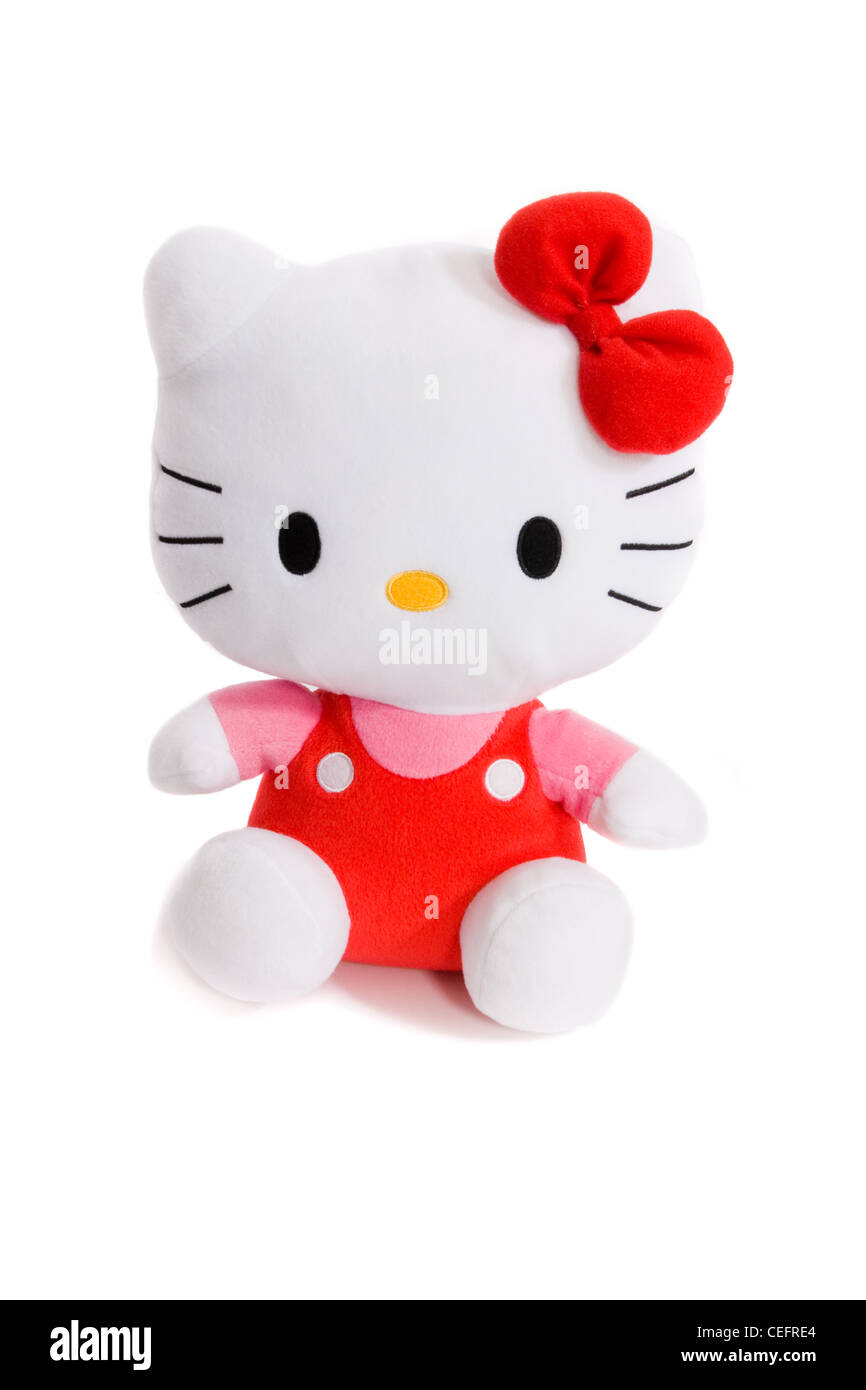 Ein "Hello Kitty"-Kuscheltier Stockfoto