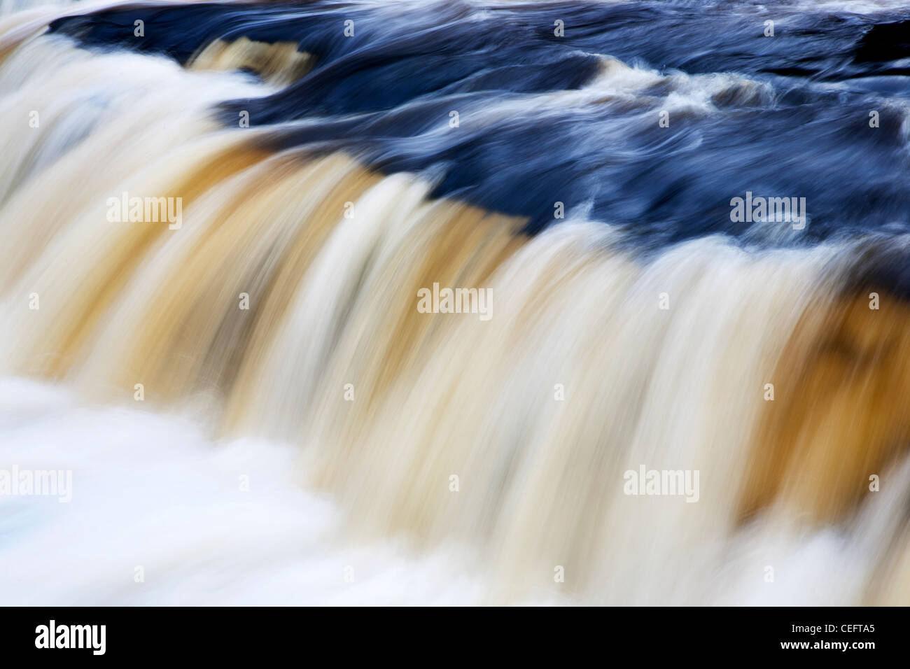 Upper Aysgarth Falls Aysgarth Yorkshire Dales England Stockfoto