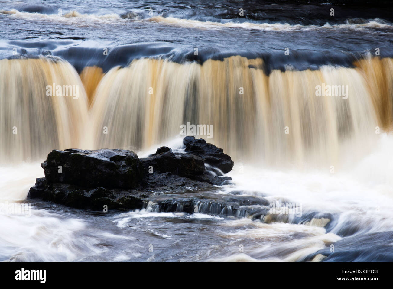 Upper Aysgarth Falls Aysgarth Yorkshire Dales England Stockfoto