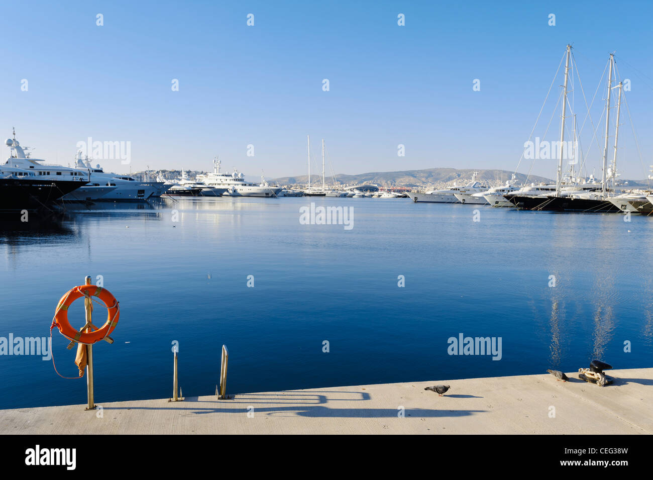 Marina in Paleo Faliro, Athen, Griechenland, Europa Stockfoto