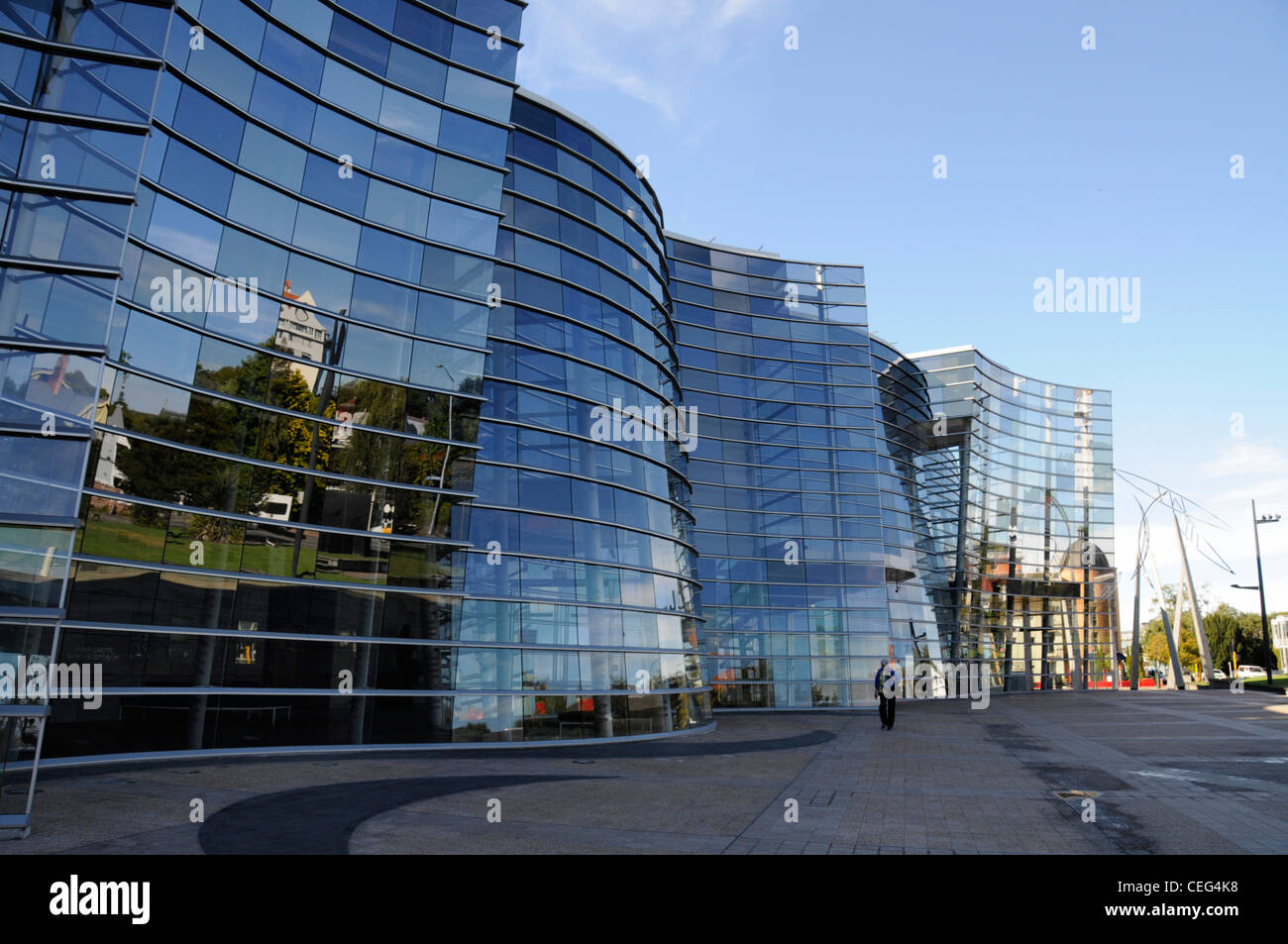 Christchurch Art Gallery in Montreal Street und Worcester Street, Christchurch, Neuseeland Stockfoto