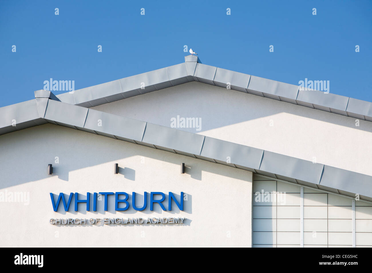 Whitburn Kirche von England Academy School in Whitburn zwischen Newcastle und Sunderland. Stockfoto