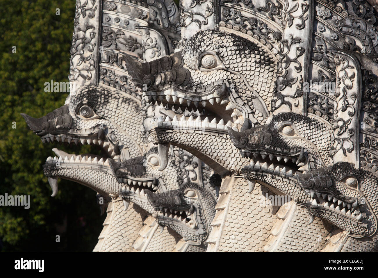 Wat Chedi Luang Tempel Chiang Mai Stockfoto