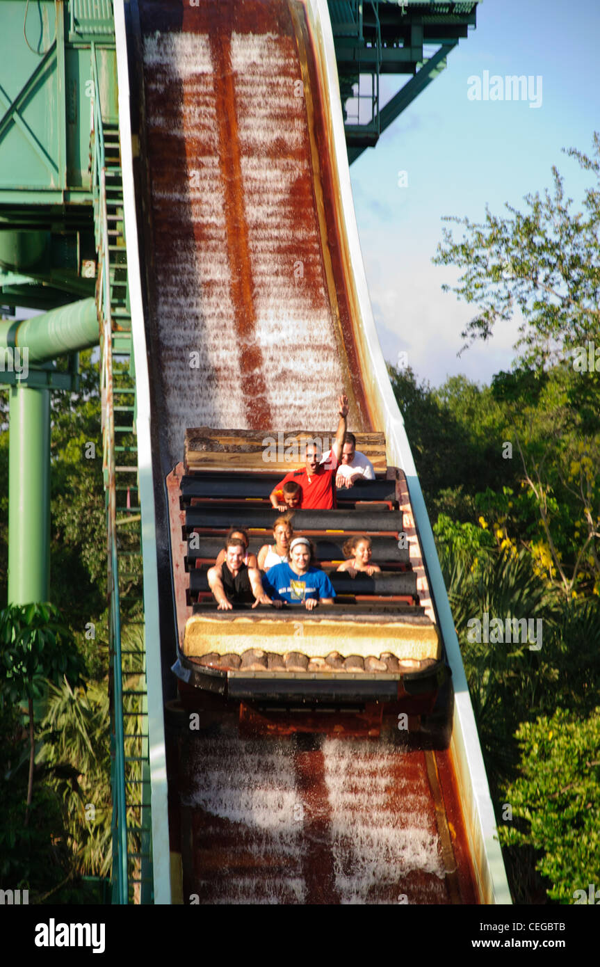 Busch Gardens Tampa Florida Tanganyika Tidal Wave Wasser Flossfahrt