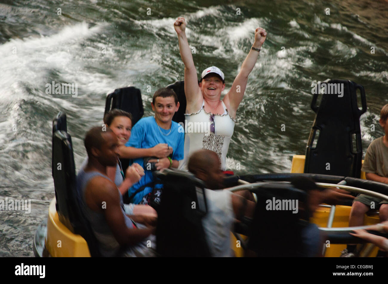 Busch Gärten Tampa Florida Congo River Rapids Stockfoto