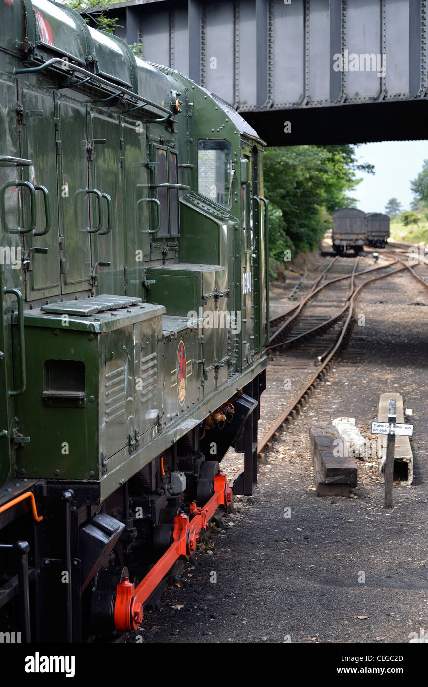 Klasse 08 Diesel-Rangierlok der North Norfolk Railway Stockfoto