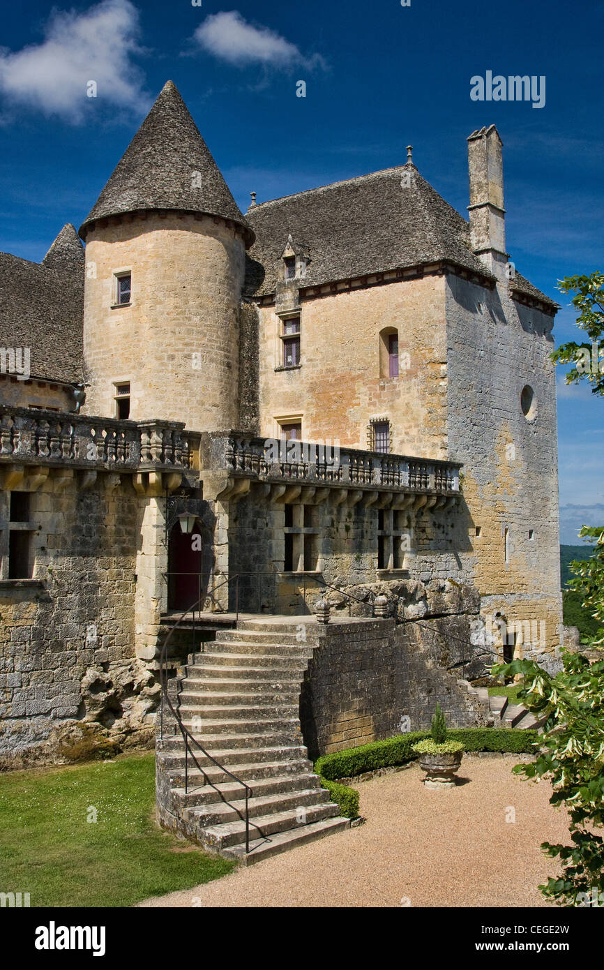 Chateau de Fenelon Stockfoto