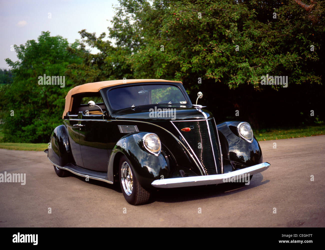 1937 Lincoln Zephyr Custom Stockfoto
