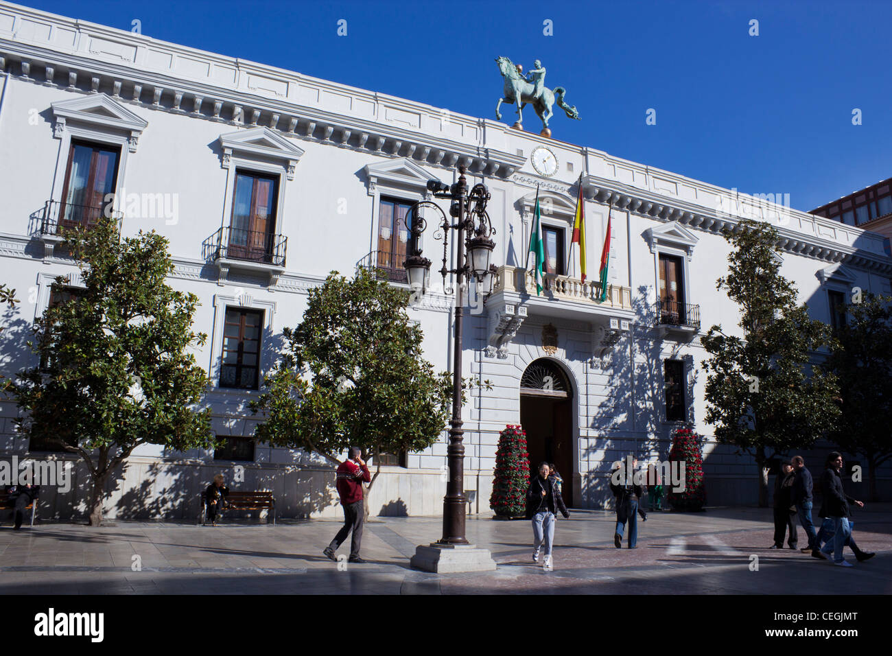 Granada-Rathaus, Plaza del Carmen, Granada, Andalusien, Spanien. Stockfoto