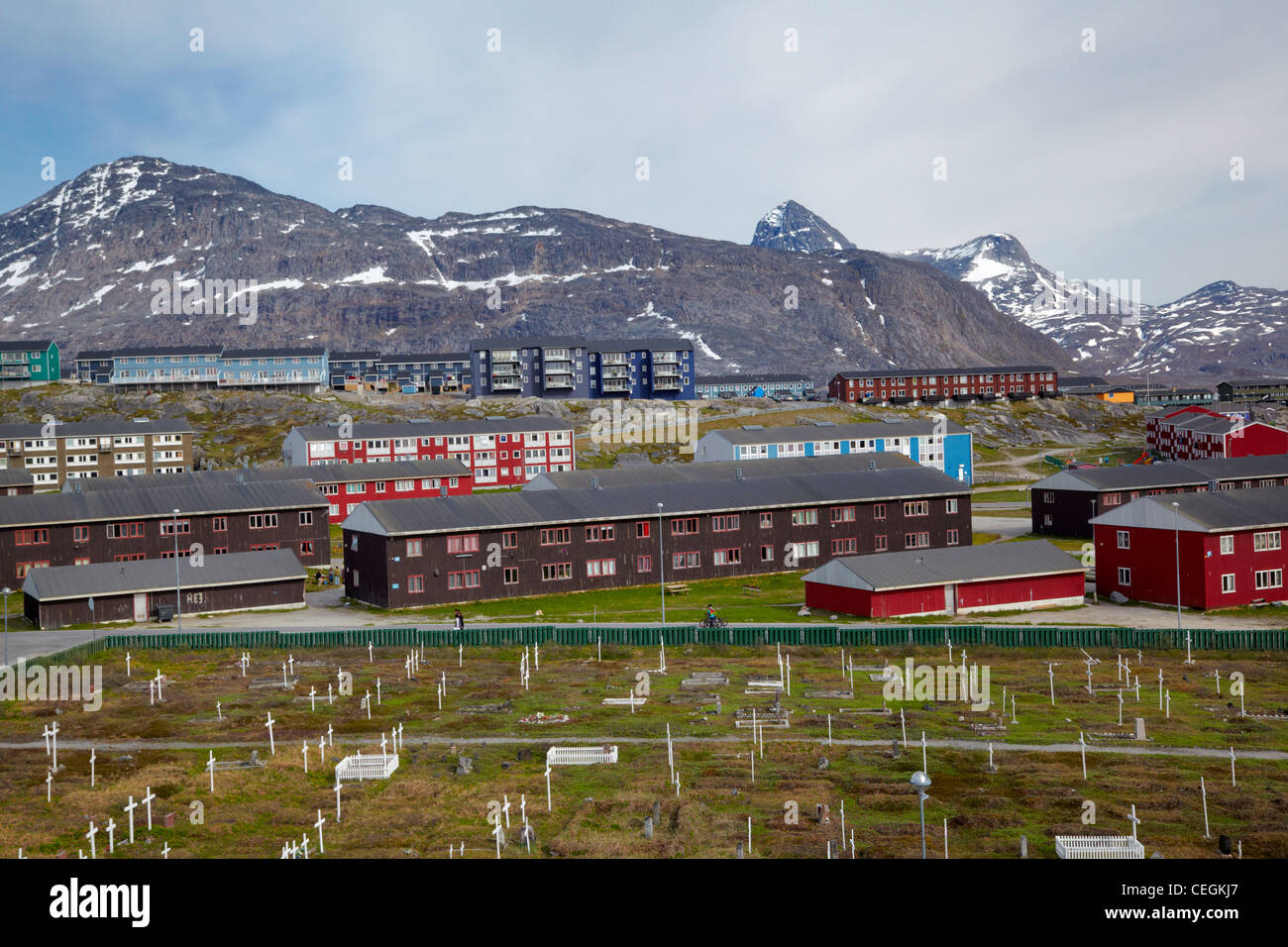 Friedhof, Nuuk, Grönland Stockfoto