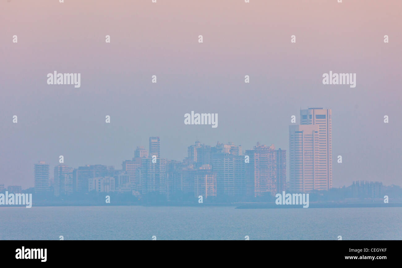 Bombay-Mumbai-Skyline von Nariman Point Stockfoto