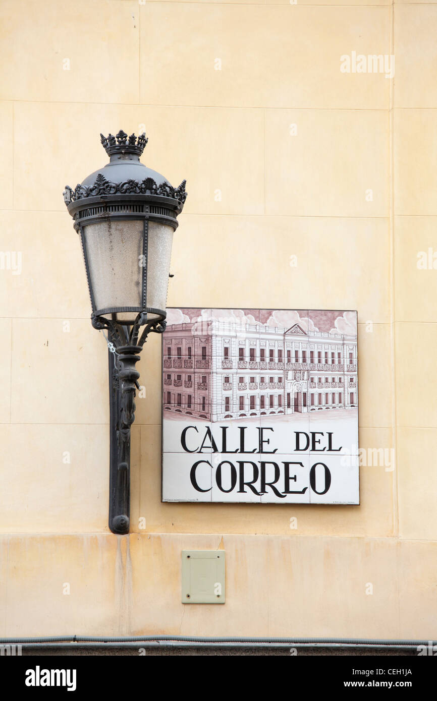 Calle del Correo, Madrid, Spanien Stockfoto