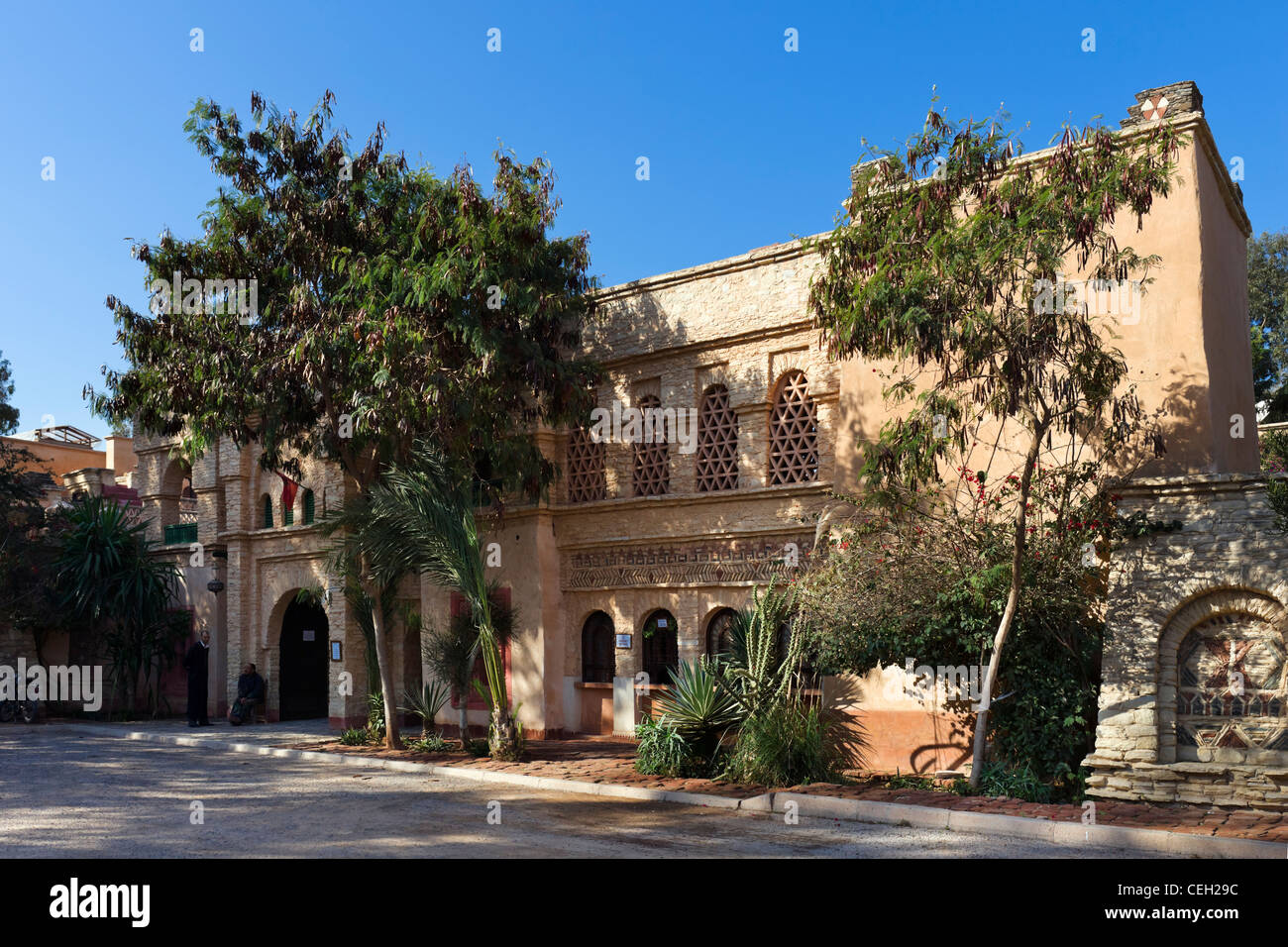 Eingang zur Medina d touristischen Komplex/Markt, Agadir, Marokko, Nordafrika Stockfoto