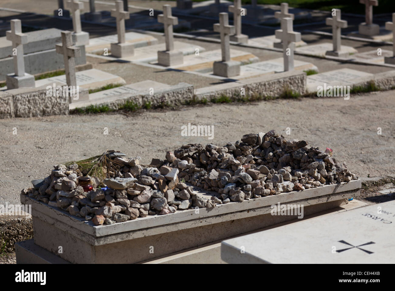 Das Grab von Oskar Schindler in Jerusalem Stockfoto
