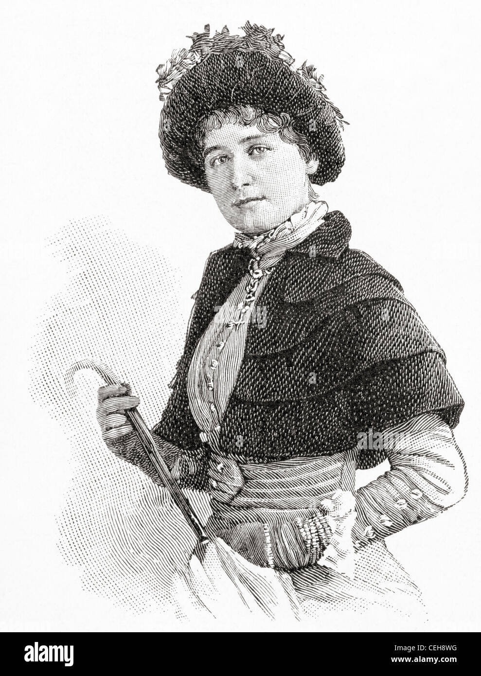 Gertrude Kingston, 1862 – 1937, geboren Gertrude Angela Kohnstamm. Britische Schauspielerin, Schauspieler-Manager und Künstler. Stockfoto