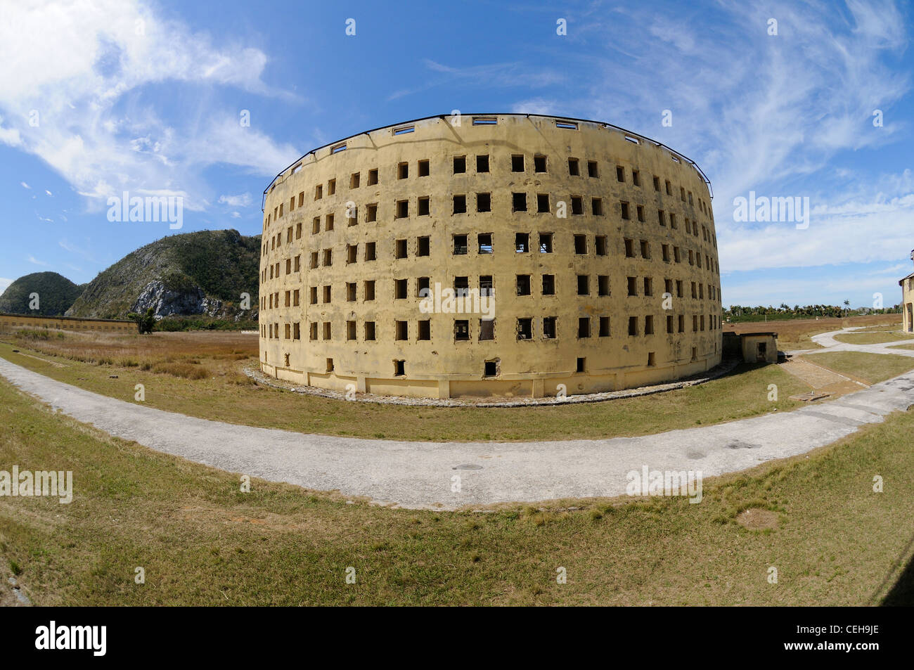 Presidio Modelo, bekanntesten kubanischen Gefängnis, Isla De La Juventud, Treasure Island, Kuba, Caribbean Stockfoto