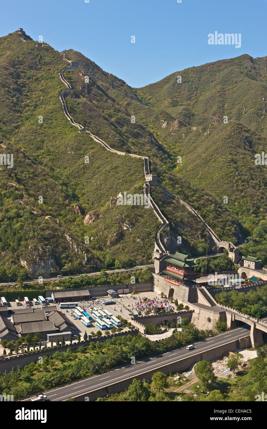 Great Wall Of China, Badaling-Abschnitt in der Nähe von Beijing Stockfoto