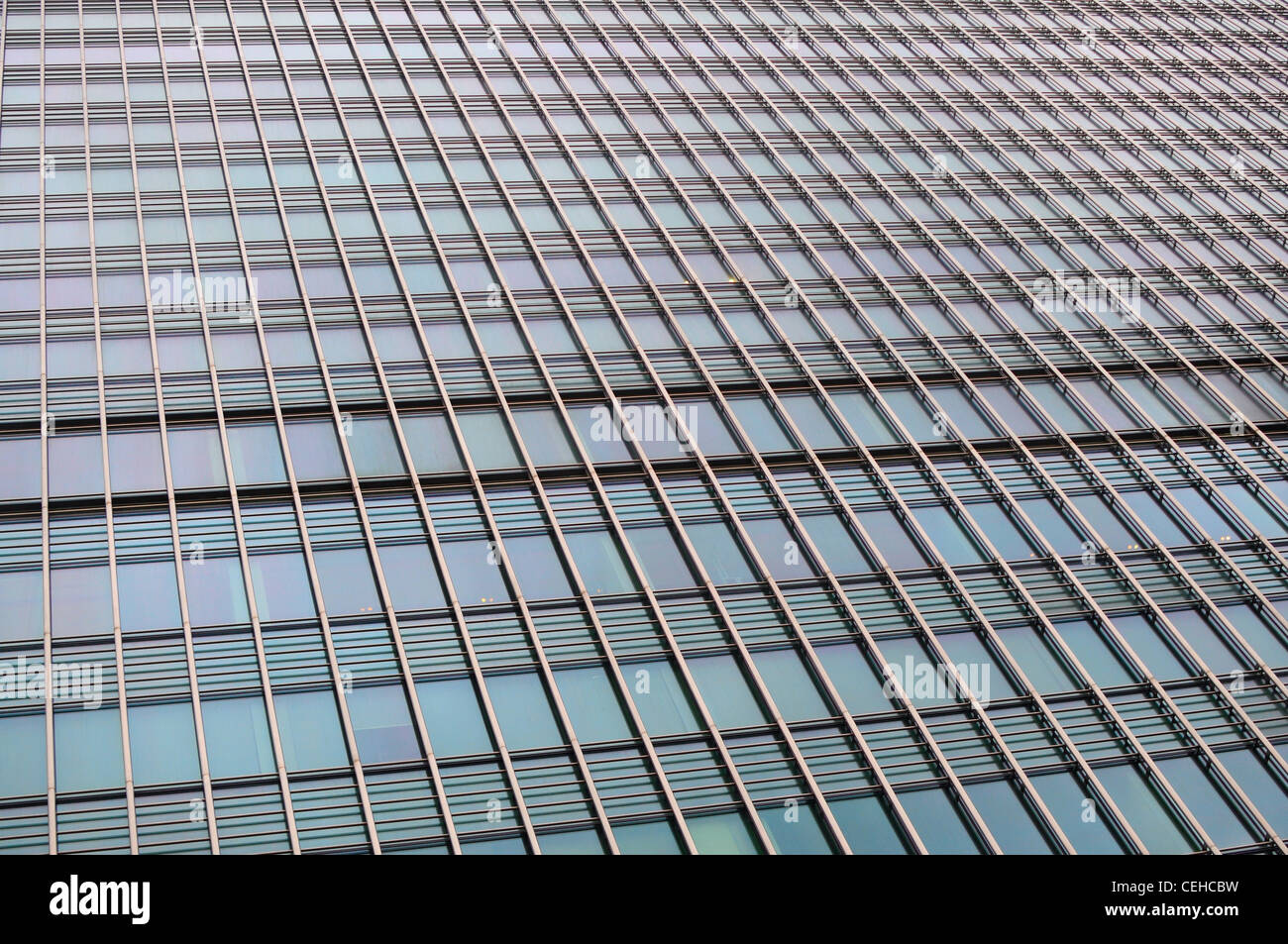 London: Stahl- und Glas-Bürogebäude, Canary Wharf, Bezirk Docklands, London UK Stockfoto