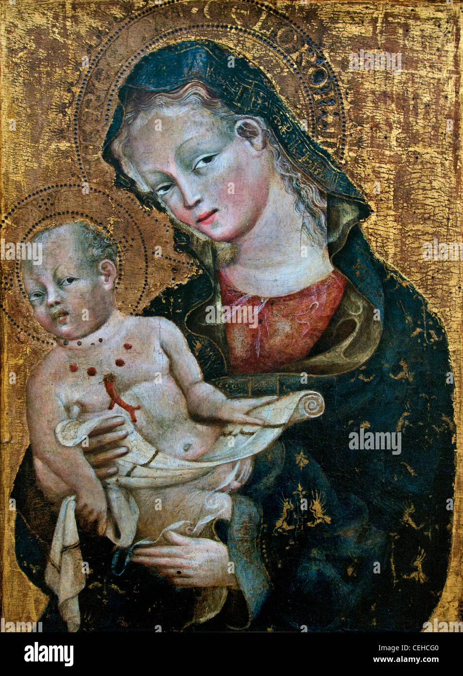 Die Jungfrau und das Kind - La Vierge et l Enfant 1420 Giovanni da Modena Italien Italienisch Stockfoto