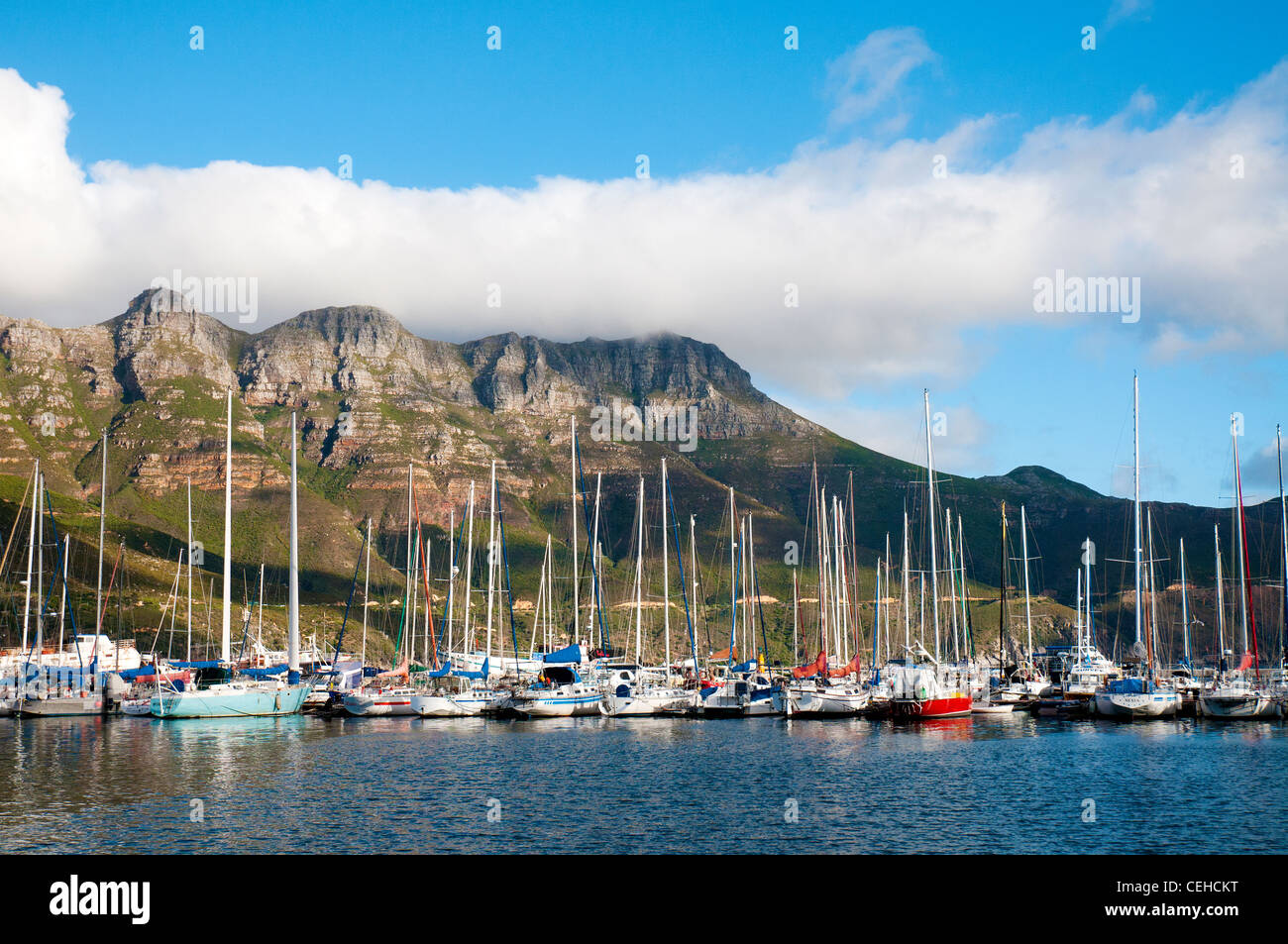 Der Hafen von Hout Bay, Kapstadt, Südafrika Stockfoto