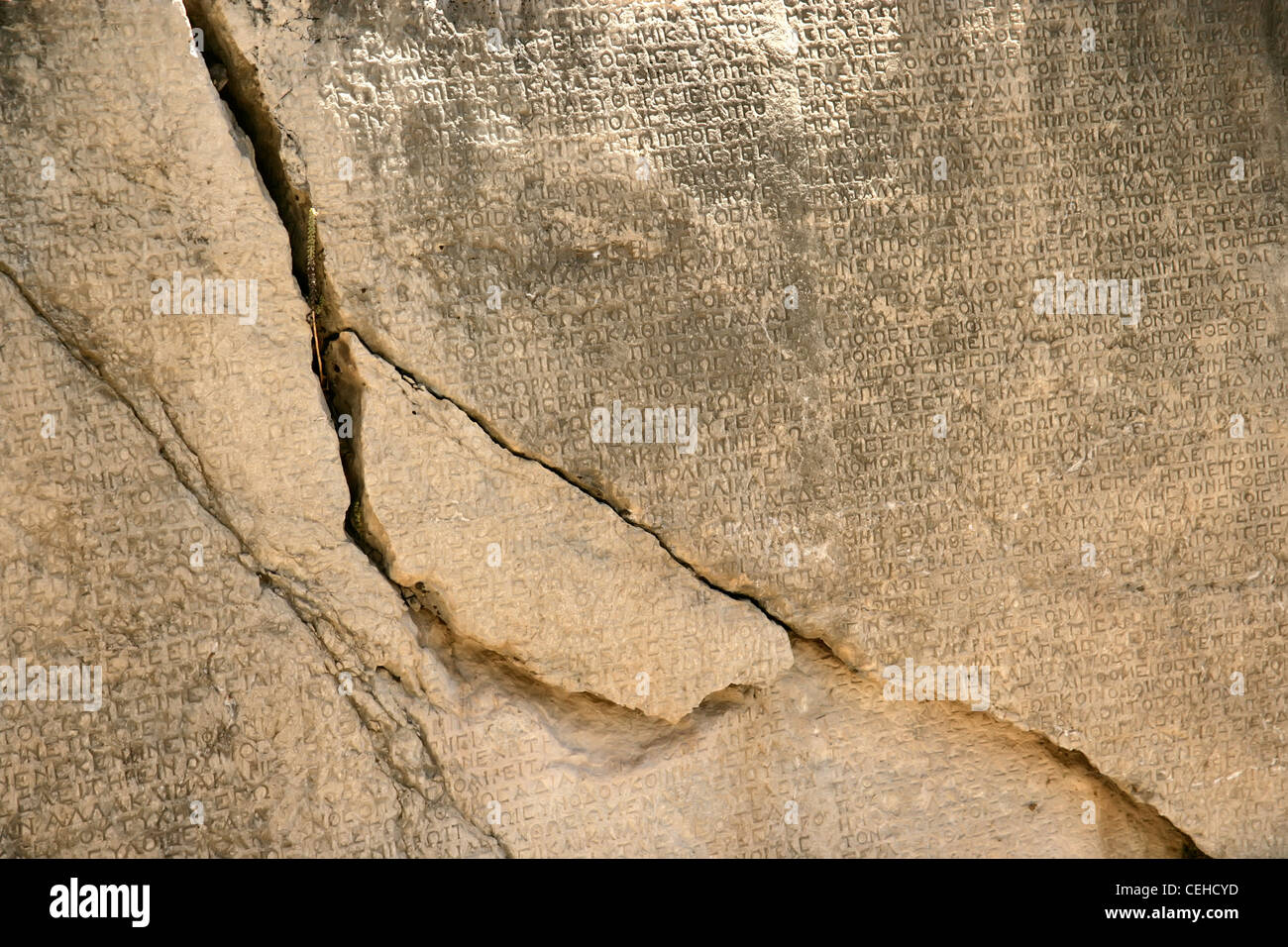 Arsameia, Schlafwagen, Adiyaman, Südosten der Türkei: Anatolien größte Inschrift in griechischer Sprache Stockfoto