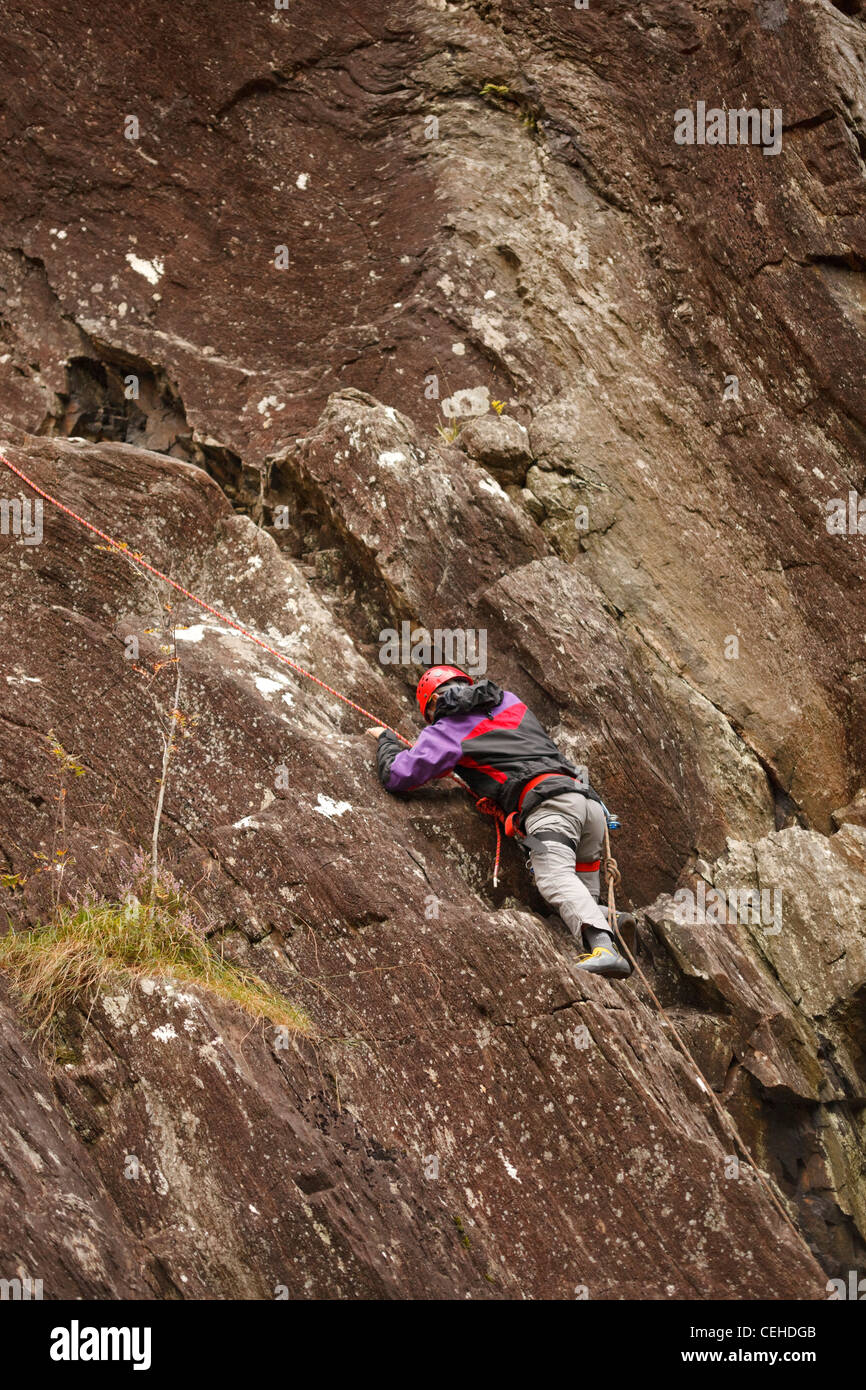 Bergsteiger, Schottland. Stockfoto