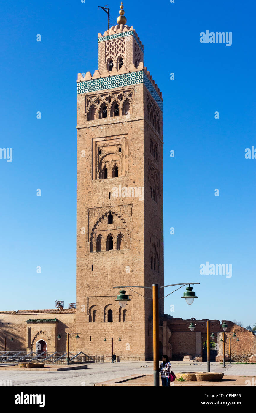 Das Minarett der KoutoubiaMoschee, Marrakesch, Marokko, Nordafrika