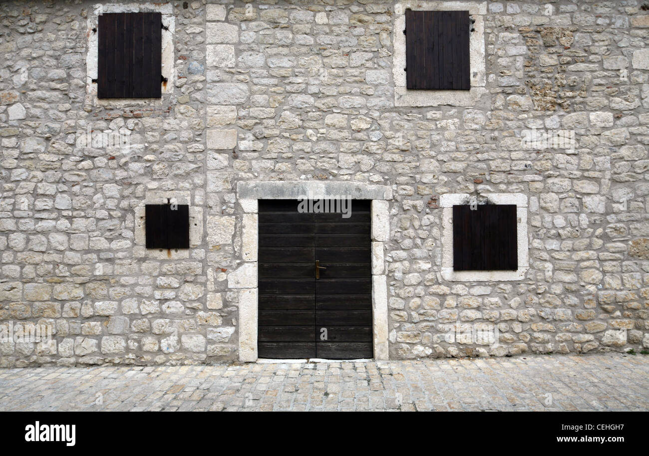 Alte historische Haus in Nin, Kroatien Stockfoto