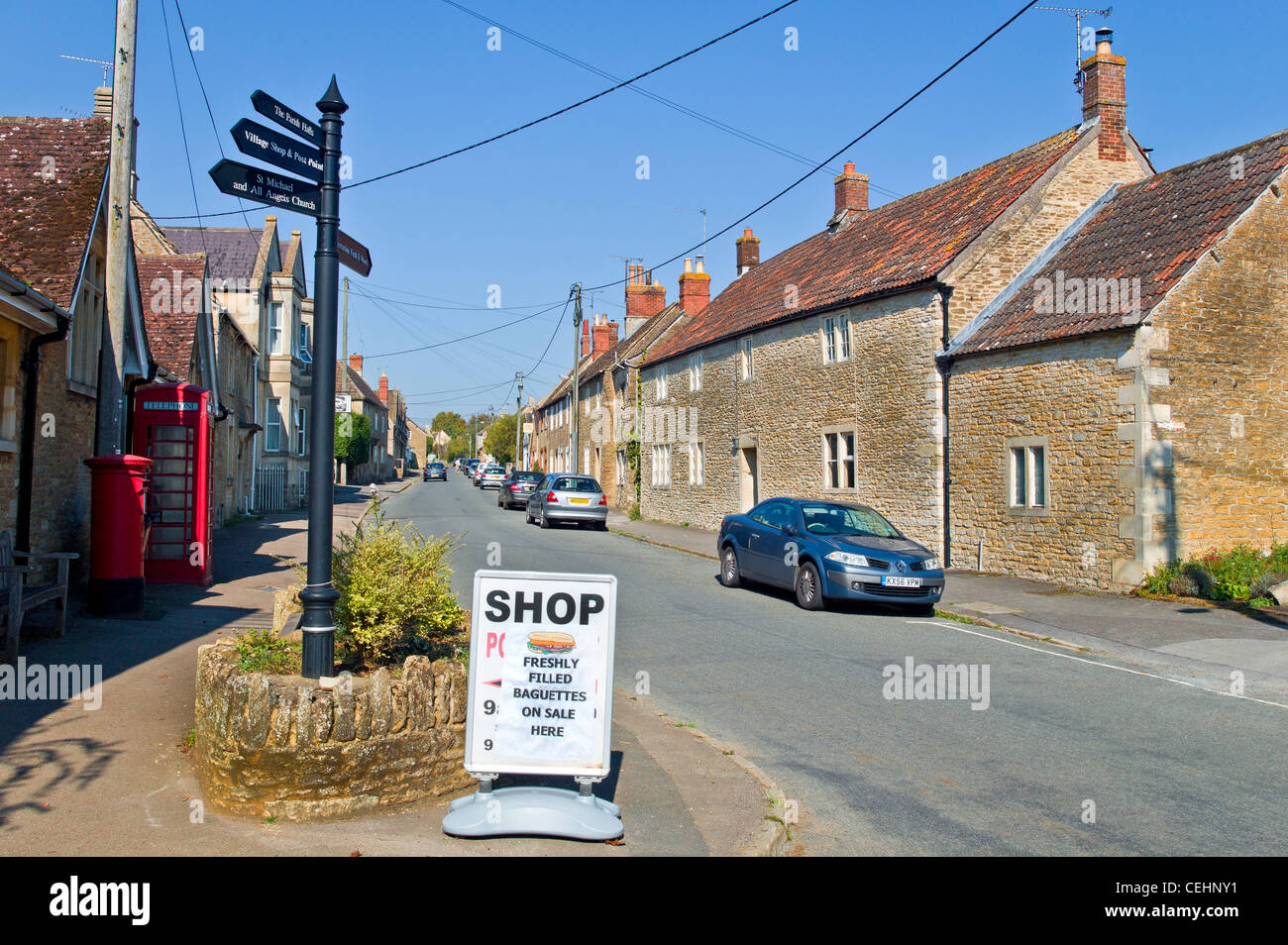 Kington St Michael Dorf in Wiltshire Großbritannien Stockfoto