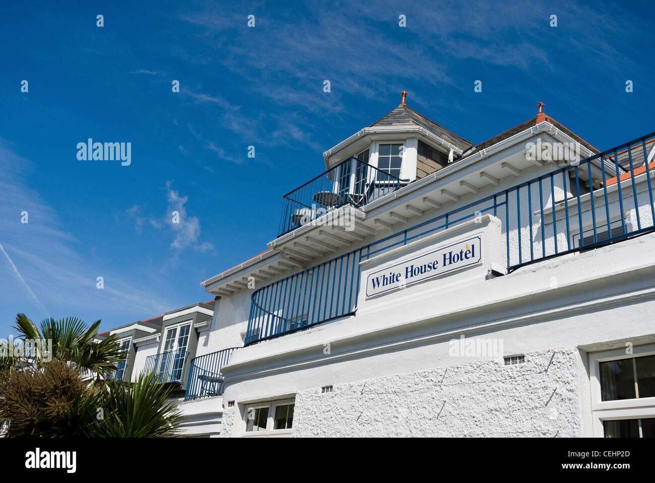 Das White House Hotel auf Herm UK Stockfoto