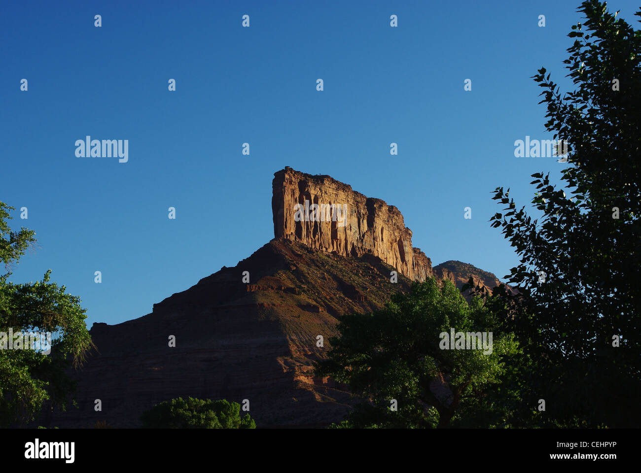 Felswand in der Nähe von Gateway, Colorado Stockfoto