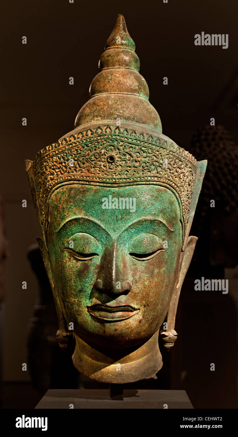 Buddha Art Ayutthaya 15. / 16. Jahrhundert Thai Thailand bronze Stockfoto