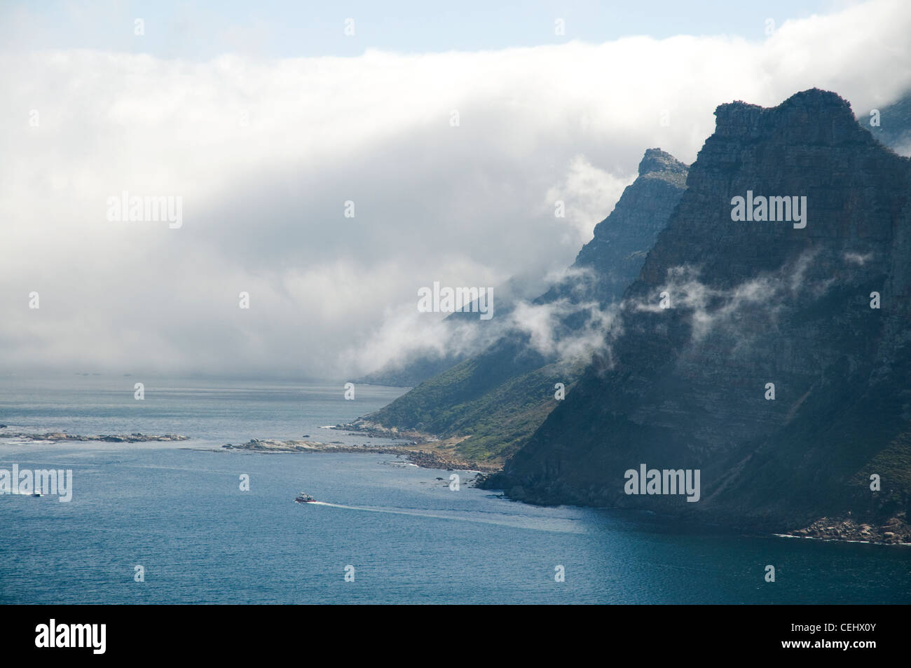 Sicht von Chapmans Peak Drive, Sentinel, Kapstadt, Westkap Stockfoto