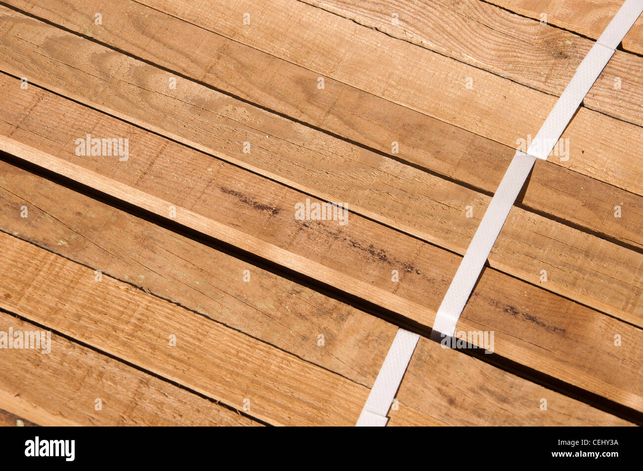 Stückholz-Hintergrund Stockfoto