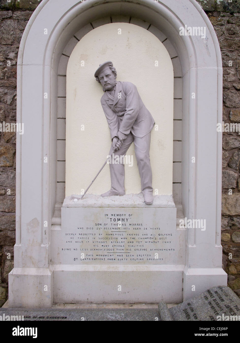 Young Tom Morris Memorial, St. Andrews Stockfoto
