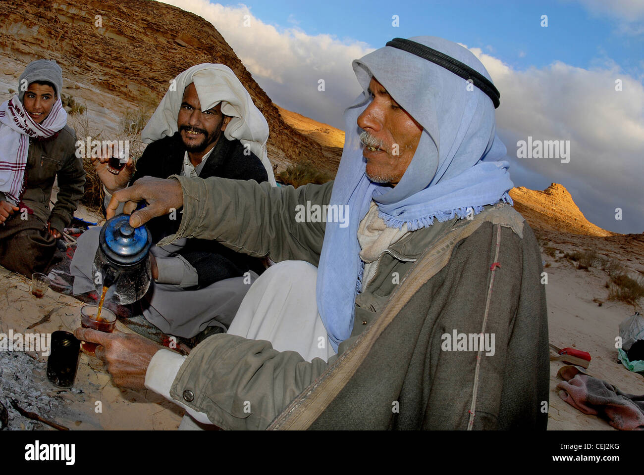 Arabischen Beduinen der Wüste Nomaden Stockfotografie Alamy