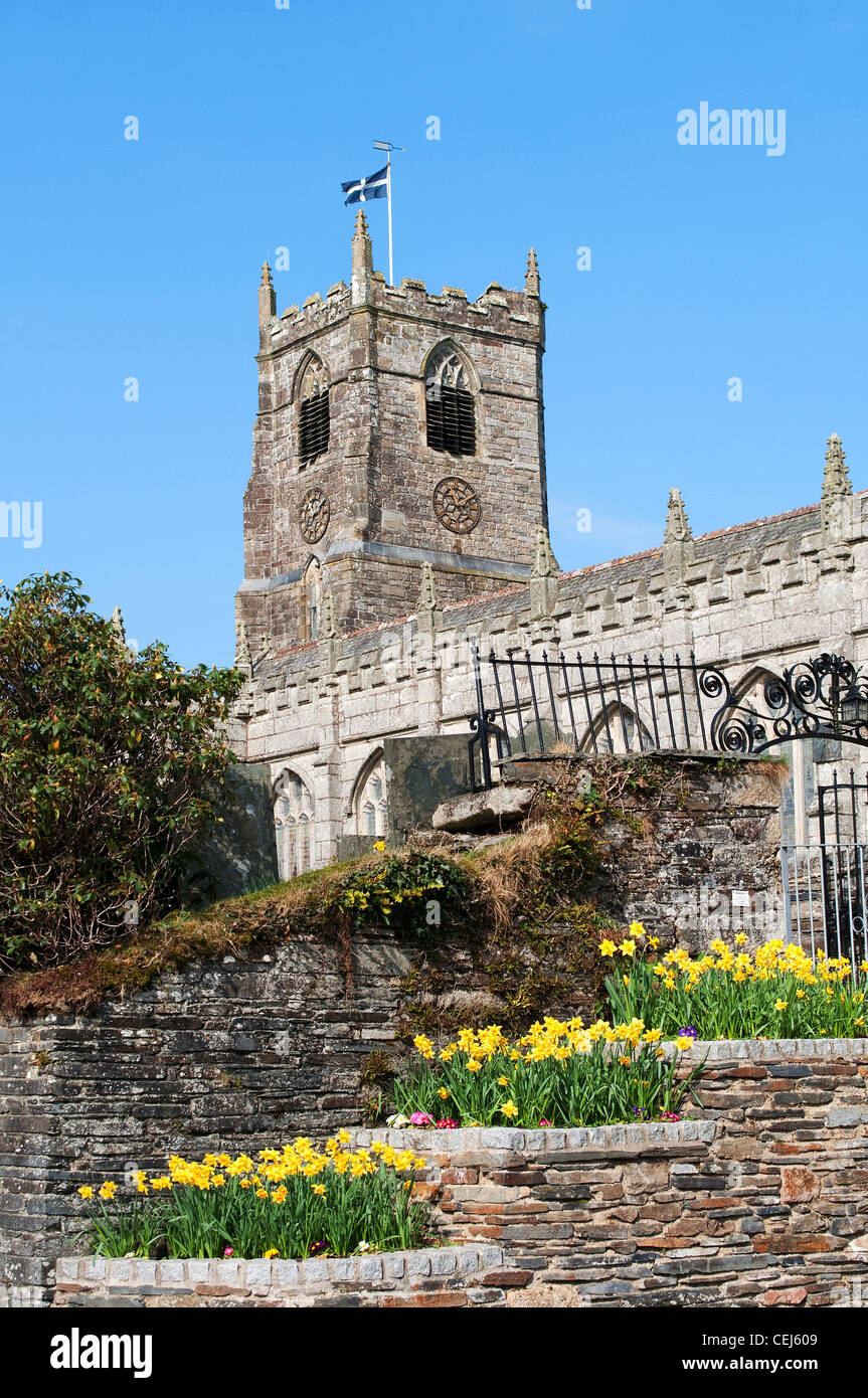 St.Neot Pfarrei Kirche, St.Neot, Cornwall, UK Stockfoto