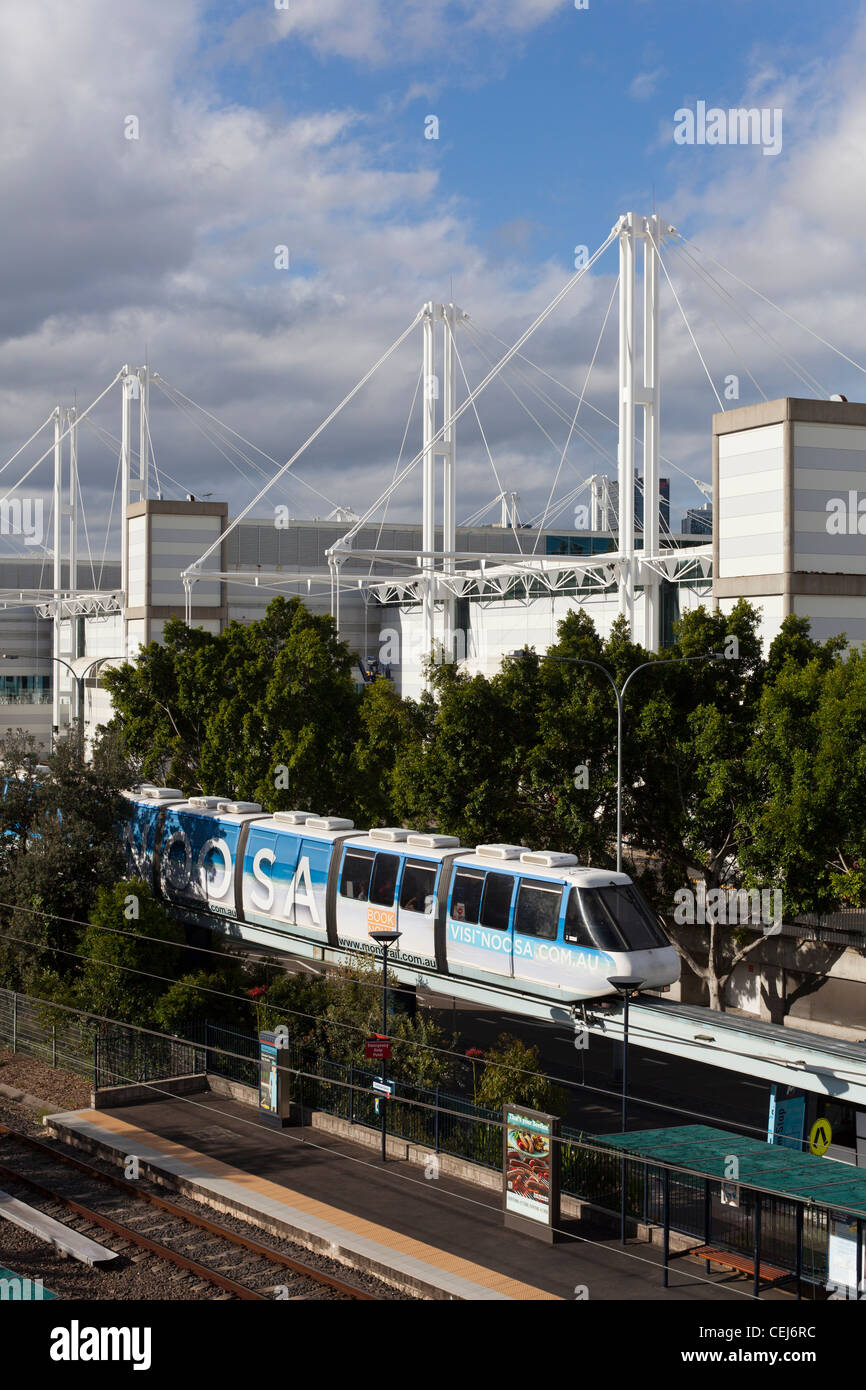 Metro Monorail und Sydney Convention and Exhibition Centre, Sydney, Australien Stockfoto