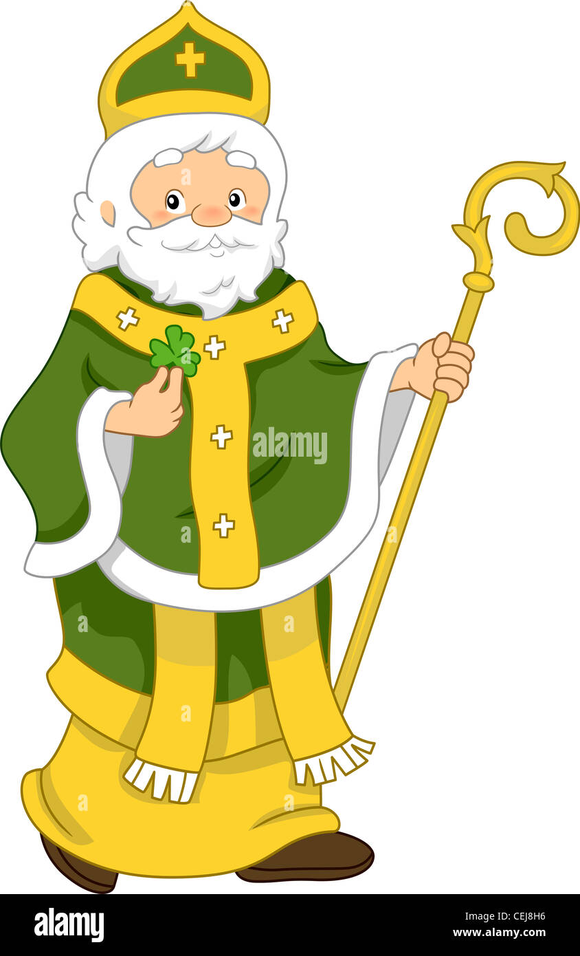 Abbildung von Saint Patrick Stockfoto