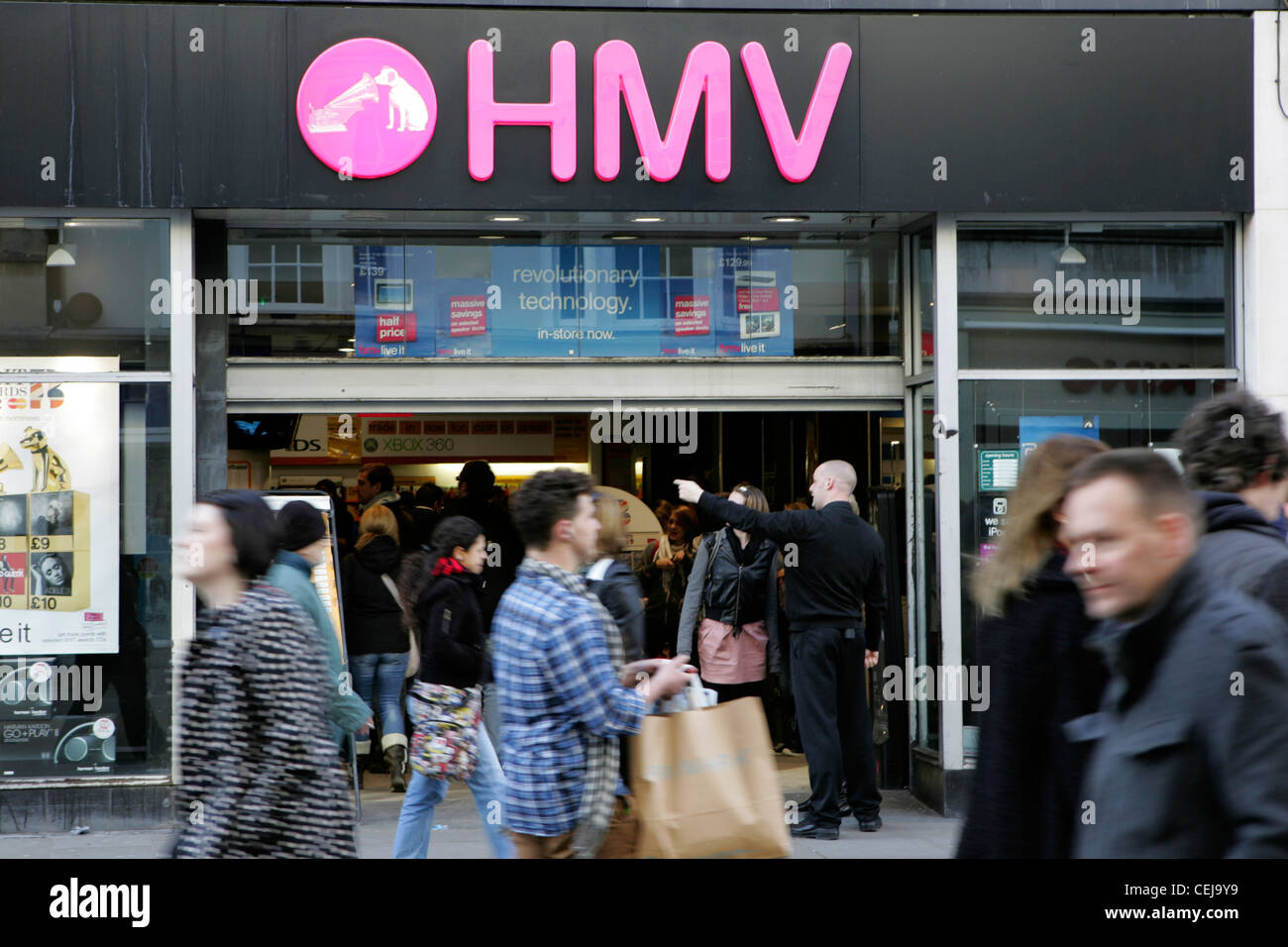 HMV Shop Oxford uk Stockfoto