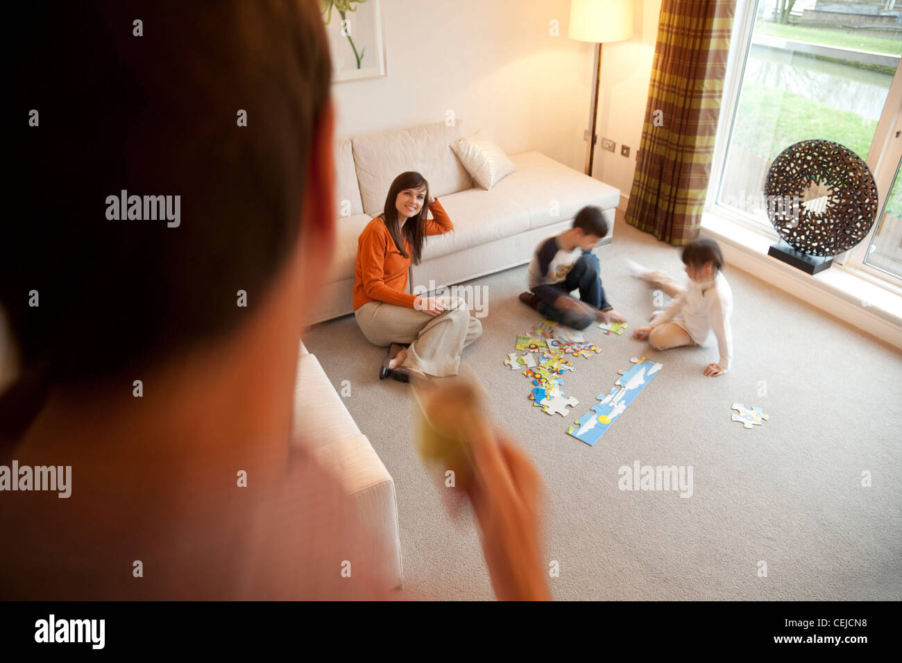 Familie Qualitätszeit Stockfoto