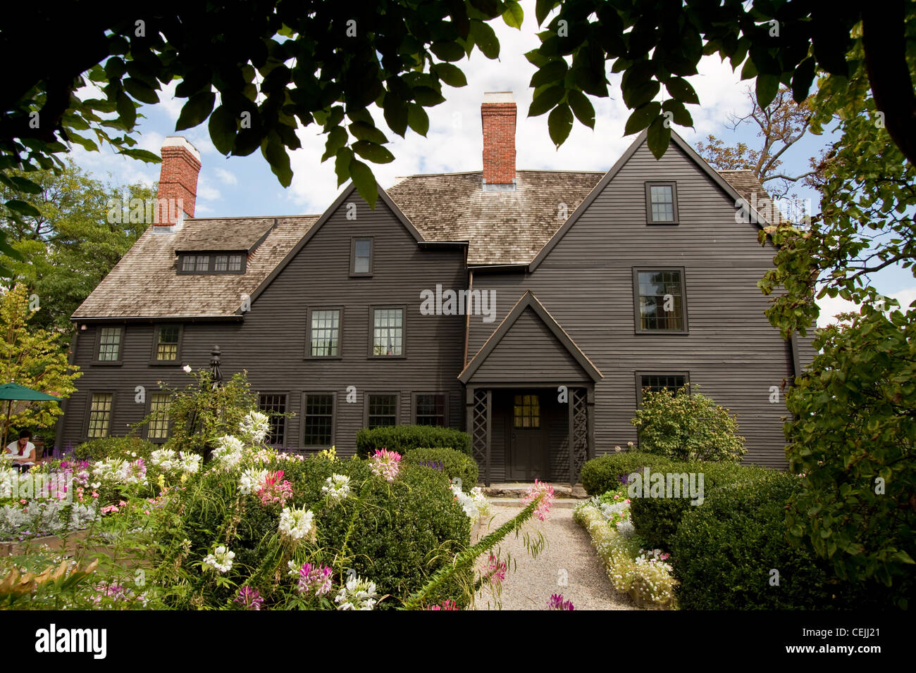 Das Haus der sieben Giebeln auf Turner Straße in Salem, Masse, war die Inspiration von Nathaniels Roman mit dem Titel Stockfoto