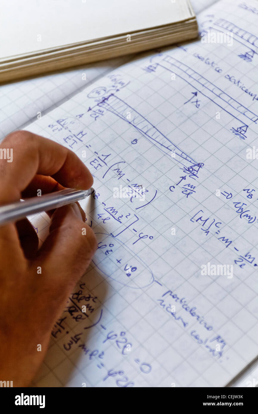 Studium der Physik, beachten Stockfotografie  Alamy